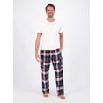 thumbnail image 6 of Hanes Men's Flannel Lounge Pajama Pants with Cargo Pockets, Sizes S-XL, 6 of 6