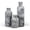 Gray, variant on 3 Piece Black Marble Look Resin Vase Set for Home Decor