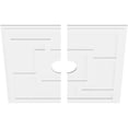 thumbnail image 2 of 36"OD x 6"ID x 12 1/2"C x 1"P Knox Architectural Grade PVC Contemporary Ceiling Medallion, Two Piece, 2 of 11