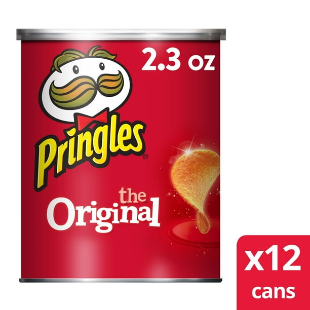 Pringles Canisters, Original Potato Crisps Chips, 2.36 oz, 12 CT
