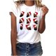 thumbnail image 2 of Puntoco Mujer Casual Cuello Redondo Manga Corta Árbol De Navidad Impreso Camiseta Top Puntoco Puntoco-4112, 2 of 8