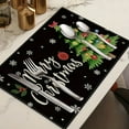 thumbnail image 2 of Dmlowu Christmas Placemats Set of 4 - Heat Proof Table Mats for Party Holiday Decor, Merry Christmas Decorations Placemats, Insulation Holiday Gift for Dining Table, 2 of 8