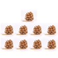 thumbnail image 1 of Decoraciones navideñas, piñas doradas de Navidad, flores secas, decoración de árbol de Navidad, colgantes, venta al por mayor, gadgets de bricolaje, 1 of 5