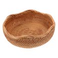 thumbnail image 1 of Cesta de ratán para pan, redonda, para servir frutas, cesta de almacenamiento, cesta tejida decorativa y organizadora, 1 of 8