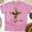 Azalea, variant on Jesus Resurrection Shirt with Dove and Flowers, Bible Verse Tee – John 19:30, Gold, Size M