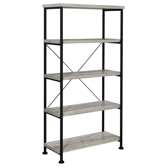 Analiese 63-inch 4-shelf Bookshelf Grey Driftwood