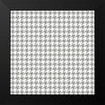 thumbnail image 2 of Lavoie, Tina 15x15 Black Modern Framed Museum Art Print Titled - Silver Houndstooth On White, 2 of 5