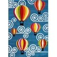 thumbnail image 1 of Ladole Rugs Hot Air Balloon and Sky Design European Durable Kids Area Rug Carpet in Blue, 6x9 (6'2" x 9'2", 190cm x 280cm), 1 of 3