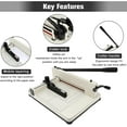 thumbnail image 2 of 17 inch Guillotine Paper Cutter,500 Sheets Capacity Heavy Duty Paper Trimmer with Double Safety Protection&Durable HSS Blade, 2 of 6