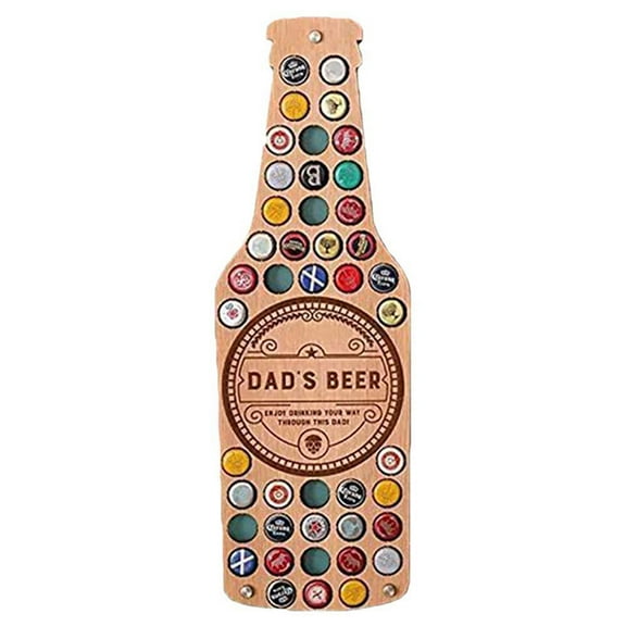 KARLSITEK Beer Bottle Cap Holder,Wall Mount Beer Cap Catcher,Beer Cap Decor Display Art,A Great Gift for Men, Beer Lovers, and Collectors