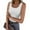 White, variant on Women's Summer Casual Sleeveless Solid Tank Top U-Neck Ribbed T-shirt