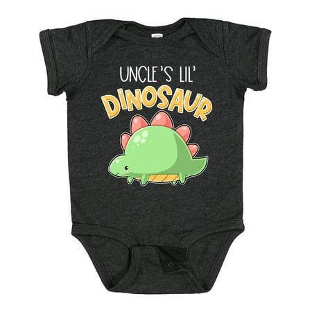 

Inktastic Uncle s Lil Dinosaur with Cute Stegosaurus Gift Baby Boy or Baby Girl Bodysuit