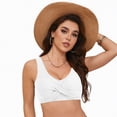thumbnail image 3 of TOWED22 Women Bikini Top - Full Coverage Bathing Suit Top Push Up Swimsuit Tops Large Bust Swim Tops No Bottom(White,M), 3 of 9