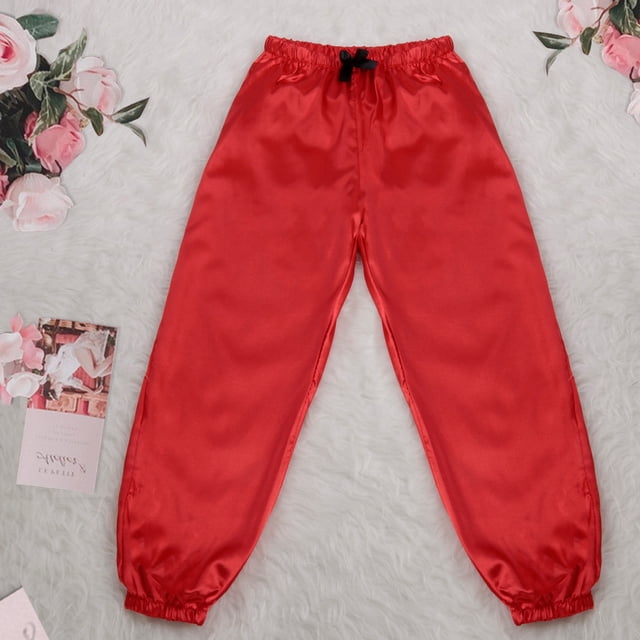 Qertyioot Women Pyjama Satiné Pyjama Bowknot Moins de 10 $