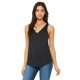 thumbnail image 1 of Camiseta sin mangas fluida con cuello de pico para mujer GRIS OSCURO HEATHER S Bella + Lienzo B8805, 1 of 1