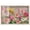 Blonde Frame, variant on Expressed in Petals I Shadowbox Print Colorful Floral Art by Art Remedy, White Frame, 54 x 36