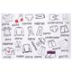 thumbnail image 1 of 1 hoja de etiquetas adhesivas para ropa, clasificación de prendas de armario, adhesivo para cómoda, 1 of 8