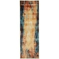 thumbnail image 1 of Unique Loom Mystic Over-Dyed Rustic Area Rug 2' x 6' Runner Peach/Beige, 1 of 1