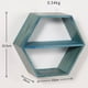 thumbnail image 5 of Estantes flotantes geométricos de pared, estilo rústico, para decoración de pared, dormitorio, sala de estar, baño, cocina y oficina. Azul, 5 of 5