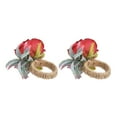 thumbnail image 4 of Rdeghly Napkin Holder,2Pcs Innovative Napkin Buckle Simulation Flower Napkin loop Holder for Hotel Restaurant,Napkin Ring, 4 of 8