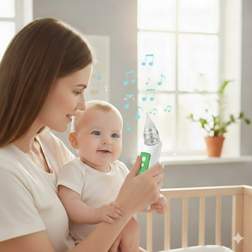 Babyfutur Electric Nasal Aspirator with Adjustable Suction, USB Rechargeable Nose Cleaner for Newborns, Infants and Toddlers