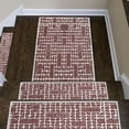 thumbnail image 2 of SUSSEXHOME  Heavy Duty Ultra Thin Non Slip Washable Cotton Indoor Rug - 2' x 3' Maroon, 2 of 10