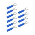 thumbnail image 3 of Electrical Fork Spade Wire Connector U Type Electrical Crimp Terminals Banana Plug Adapter 10pcs Fork Spade Banana Plug Wire Connectors Brass PVC Appearance 4mm/0.2in Hole, 3 of 8