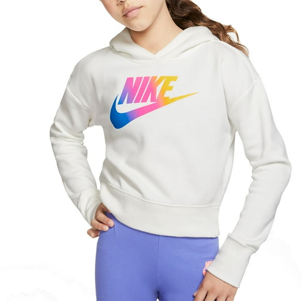 brown nike cropped sweatshirt