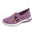 thumbnail image 6 of Orthopedic Walking Shoes for Women 2026 Breathable Soft Non Slip Sneaker Lightweight Arch Support Wide Athletic Slip on Shoes Purple Size 8.5, 6 of 6