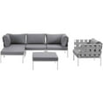 thumbnail image 4 of Modway Harmony 6 Piece Outdoor Patio Aluminum Sectional Sofa Set, Multiple Colors, 4 of 9