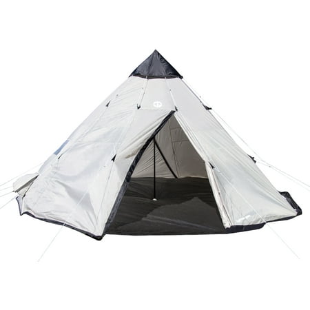 Tahoe Gear Bighorn XL 12-Person 18' x 18' Teepee Cone Shape Camping (Best Budget Camping Gear)