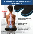 thumbnail image 6 of Everlasting Comfort Memory Foam Seat Cushion – Ergonomic U-Shaped Chair Pad for Tailbone Pain Relief, 6 of 10