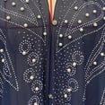 thumbnail image 4 of Womens V Neck Hoodies Muslim Dress Vintage Graphic Islamic Abaya Dress Robe One-Piece Rhinestone Mosque Prayer Clothes, 4 of 5