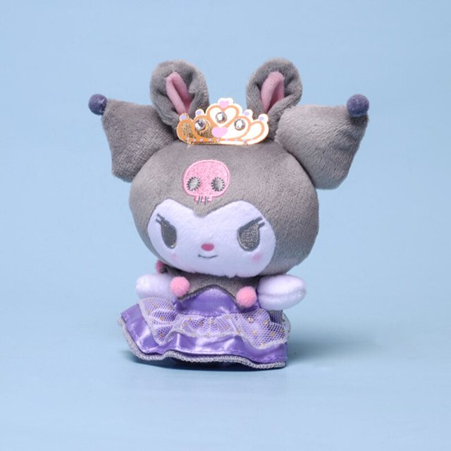Sanrio Kuromi-colgante de mochila de muñeco de peluche para niños, llavero de juguete suave de peluche Kawaii, modelo de fresa de enfermera encantadora1310cm Fivean Toy model