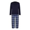 thumbnail image 2 of Pijama Simply Basic para Hombre, Manga Larga Azul Talla EG, 2 Piezas, 2 of 4