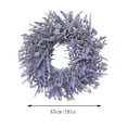 thumbnail image 3 of PATLOLLAV Lavender Wreath,Spring Wreaths for Front Door 18 Inch with Three Styles of Purple Dried Flowers,Winter Summer Large Artificial Wreaths for All Seasons Farmhouse Indoor Outdoor Decor, 3 of 5