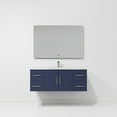 thumbnail image 5 of Lexora Home Geneva 48" Carrara Marble Top Single Vanity in Navy Blue, 5 of 11