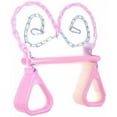 thumbnail image 7 of 18" Pink Trapeze Swing Bar Rings 48" Heavy Duty Plastic Coated Chains Swing Set Accessories, 7 of 7