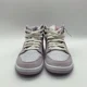 thumbnail image 2 of Ni - ke Womens Size 10.5 Ni - ke Air Jordan 1 Mid White Basketball Shoe Sneaker DR0174-500, 2 of 5