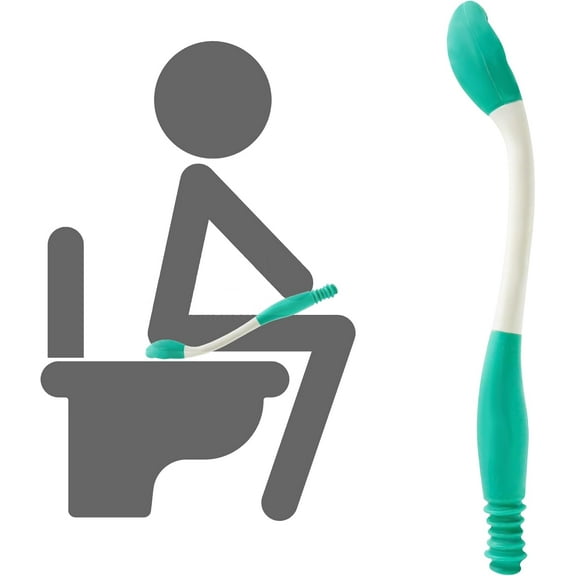 Toilet Aids for Wiping,Self Assist Bathroom Bottom Butt Wipe Helper Wand,Long Reach Comfort Wipe Tool Paper Tissue for Pregnant After Surgery Seniors Arm Handicap Bariatric