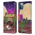 thumbnail image 1 of Head Case Designs Officially Licensed Peanuts Snoopy Space Cowboy Nebula Cactus Needles Leather Book Wallet Case Cover Compatible with Apple iPhone 12 / iPhone 12 Pro, 1 of 6