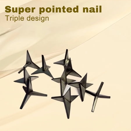 30-Pack Steel Caltrops Spikes 3cm Four-Point Device for Hunting Accessories Outdoor Accessories for Target Practice (Silver)