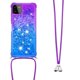 thumbnail image 3 of Funda para Samsung Galaxy A22 5G Brillantina Líquida Divertida Reluciente y con Cristales en Movimiento Cuerpo Cruzado con Cordón Ajustable, 3 of 5