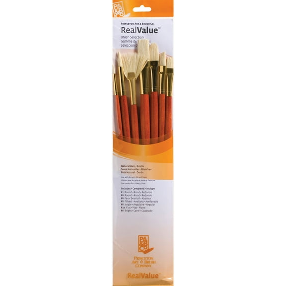 Princeton Brush Real Value 7-Brush Bristle Brush Set