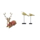 thumbnail image 1 of Figuras de reno, alce, ciervo, estatua de pájaro, adorno de mesa de madera elaborado con madera, adecuado para regalar en Navidad, decoración del, 1 of 8