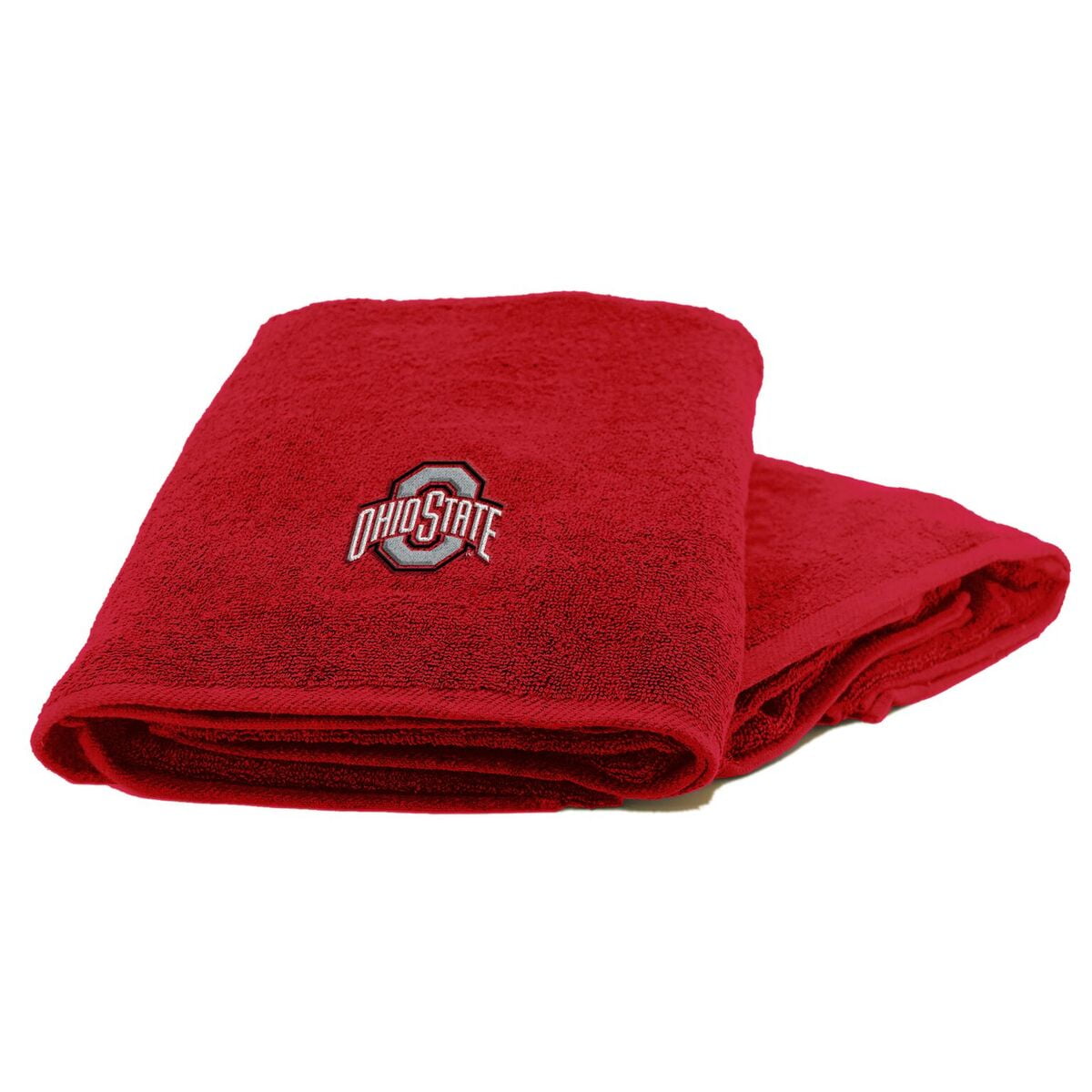 Ohio State Buckeys 2Piece Towel Set, With 26x15 Hand and 25x50 Bath
