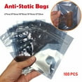 thumbnail image 5 of SagaSave 100Pcs ESD Anti-Static Ziplock Bag for Electronic Devices Waterproof Semi Transparent 60x90mm, 5 of 5