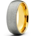 thumbnail image 2 of Metal Masters Mens Tungsten Carbide Wedding Band Ring Dome Brushed Comfort-Fit 8mm, 2 of 7