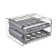 thumbnail image 1 of Caja Almacenamiento Cajón Doble Capa Tipo 32 Rejilla Soporte para para Refrigerador (gris), 1 of 9