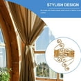 thumbnail image 4 of FRCOLOR 2pcs Metal Curtain Tiebacks Window Curtain Buckle Fastener Drapries Holdbacks Decorative Curtain Ornaments For Bedroom Livingroom Office, 4 of 8